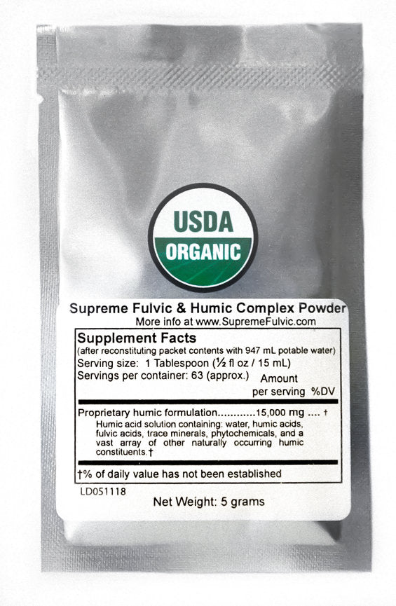 5-gram packet Supreme Fulvic & Humic Complex Powder