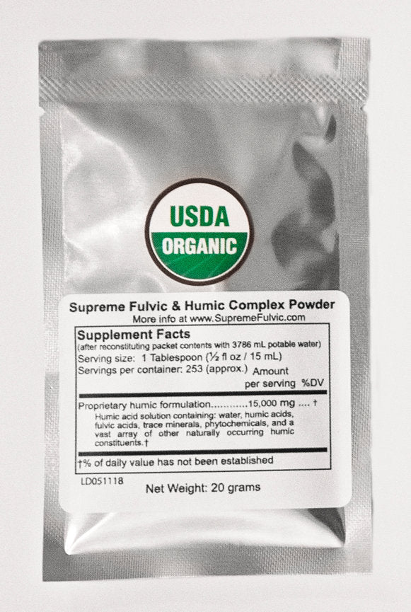 20-gram packet Supreme Fulvic & Humic Complex Powder